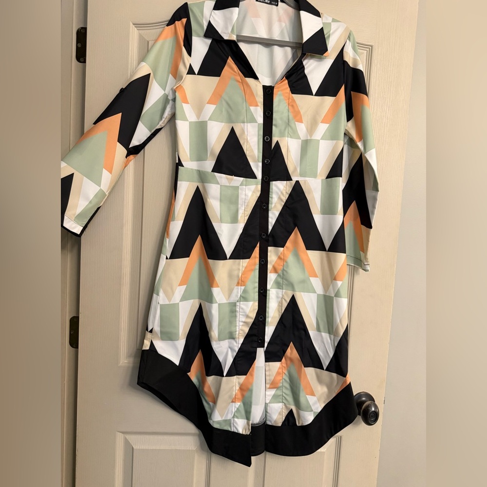 Asymmetrical hem dress